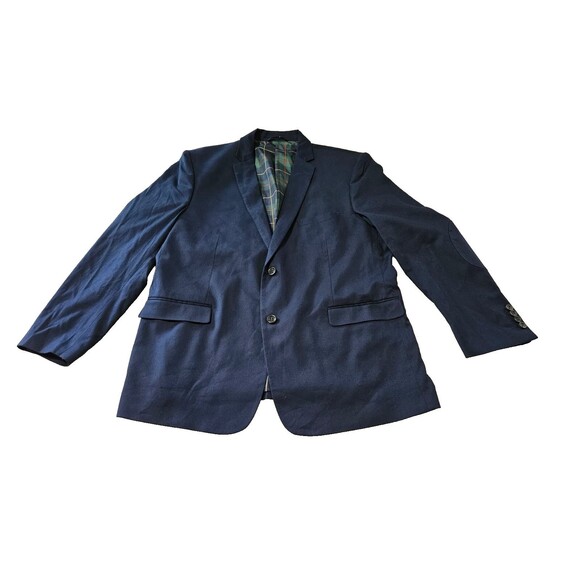 U.S. Polo Assn. Blazer Men's 46R Navy Blue Cotton Classic Fit, 100% Cotton